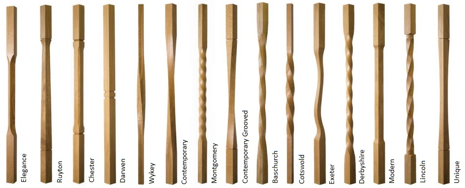 Modern Oak Spindles